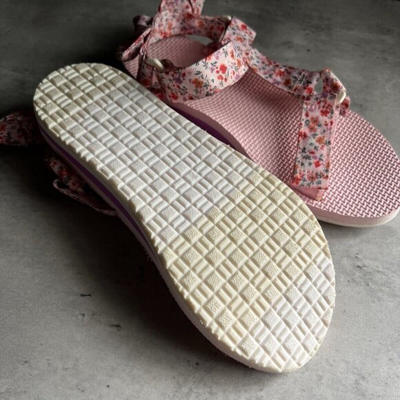 Time And Tru Cushion Sole Women’s Floral Strappy Slip On  Sandals Size 7 - Picture 10 of 15